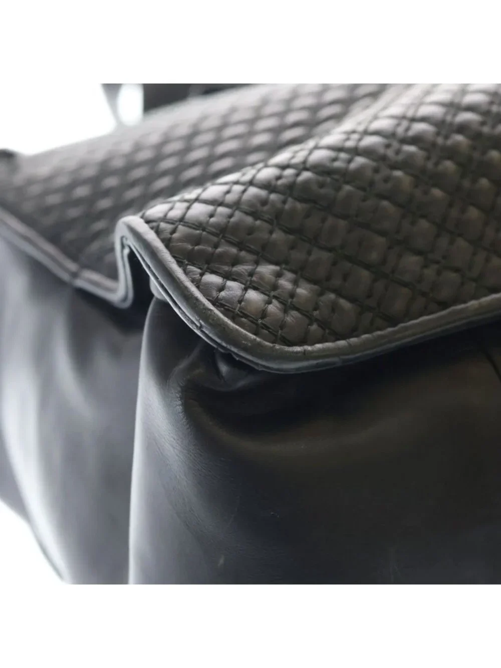 Bottega Veneta Intrecciato Leather Tote Black